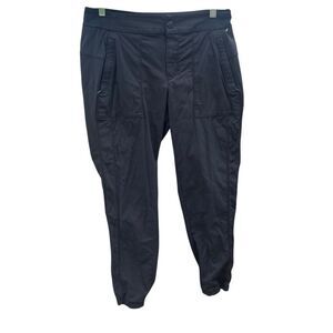 Athleta black gorpcore cargo joggers size 6 #636